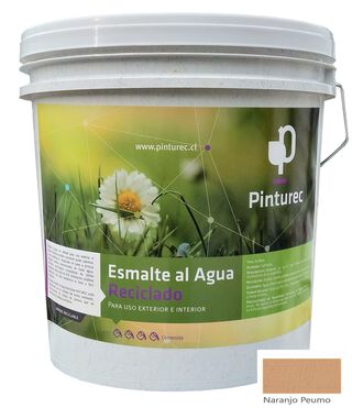 Esmalte al Agua Pinturec Satinado Naranjo Peumo 4G,hi-res