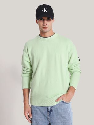 Sweater Lycra Blend Blanco Calvin Klein,hi-res