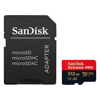 Tarjeta SanDisk Extreme PRO 512GB con adaptador,hi-res