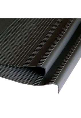 Grada Estriada Escalera PVC 0,5x3,0 mts Negro,hi-res