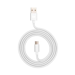 Cable USB-C a USB Trenzado Carga y Transferencia 1M Blanco,hi-res
