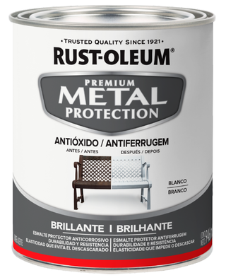 Esmalte Anticorrosivo Metal 946ml Bco Brillante Rust Oleum,hi-res