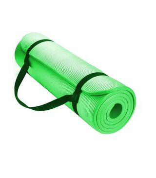Mat de Yoga 10 mm extra grueso color Verde + Correa,hi-res