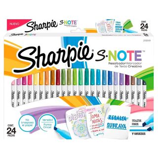 Marcador Sharpie S-note 24 Colores,hi-res