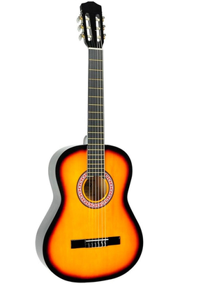 Alaguez Guitarra Clásica Niño 30 Pulgadas Sunburst Con Funda AZGS30SB,hi-res
