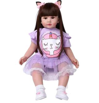 Muñeca Bebé Reborn De Silicona Hello Kitty,hi-res