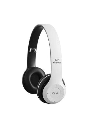 Audífonos Bluetooth Recargable Con Micrófono FM/TF Blanco,hi-res