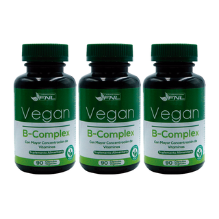 PACK X3 Vitamina B12 vegana, 90 cápsulas C/U - FNL,hi-res