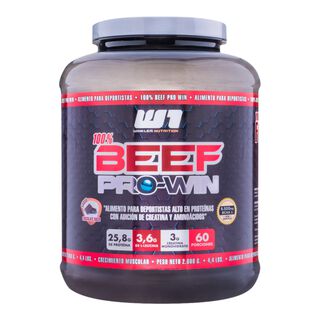 Proteina de carne con adición de creatina Beef Pro Win chocolate 2 kgs,hi-res