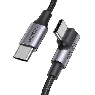 UGREEN Cable USB-C 2.0 a USB-C 2.0 Ángulo 5A Trenzado 3m,hi-res