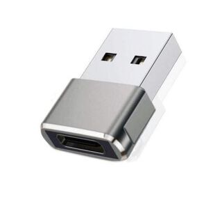 Adaptador Ulink tipo a tipo C USB- a macho USB-C hembra plateado,hi-res