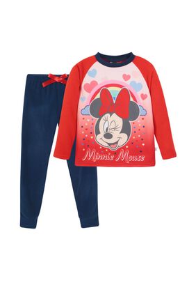 Pijama Niña Polar Disney Minnie Rojo Amaranto,hi-res