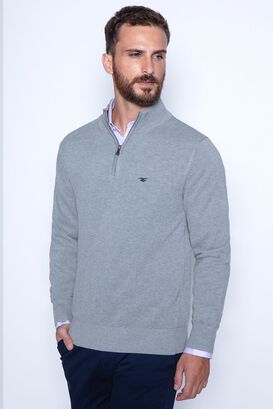 Sweater London Smart Casual L/S Lt Grey,hi-res