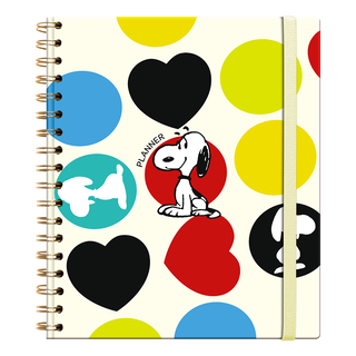 Agenda Planner No Fechado Snoopy True Colors Espiral 2024,hi-res