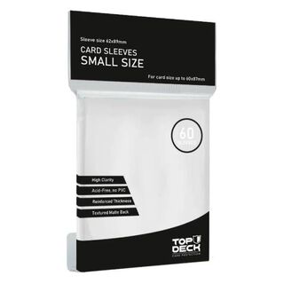 Protector de cartas tamaño Small Top Deck Blanco (62x89),hi-res