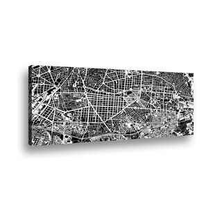 Canvas 90x45 cms Map City,hi-res