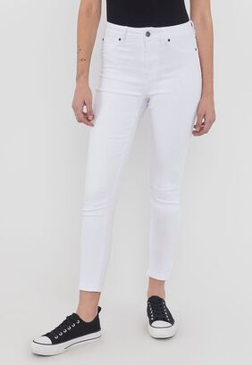 Jeans Mujer Skinny Color Básicos Blanco  Corona,hi-res