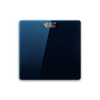 Pesa Digital Baño Vidrio Templado Capacidad 180kg Azul - Ps,hi-res