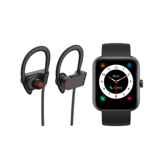 Pack Black Smartwatch Live 206 42mm + Audífonos RM5 Lhotse,hi-res