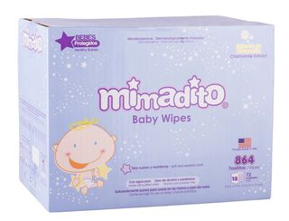 Pack 12 Toallas Húmedas para Bebé Premium Mimadito x72,hi-res
