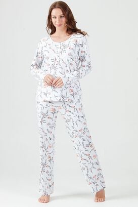 Pijama de mujer Cuore Ivory Estampado,hi-res