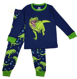 Pijama algodón niño dinosaurio,hi-res