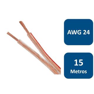Macrotel Cable Para Parlante 15mts Awg 24,hi-res
