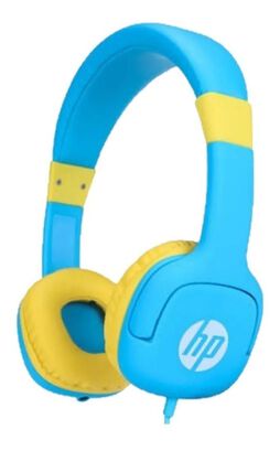 Audífonos Para Niños Hp Modelo Dhh-1600 Celeste/amarillo,hi-res