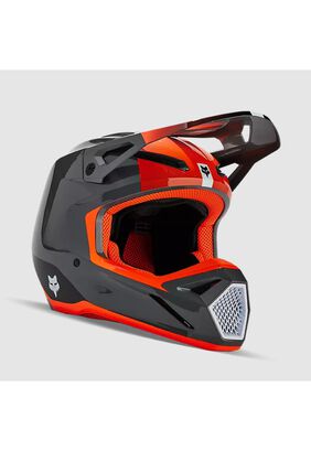Casco Moto V1 Ballast Gris/Naranjo Fox,hi-res