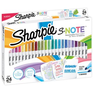 Destacadores Sharpie Note Set 24 Tonos Pasteles,hi-res