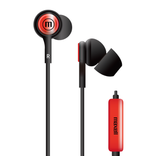 Audífonos In-tips Con Micrófono Rojo In Ear Maxell,hi-res