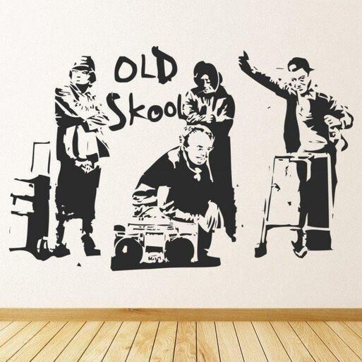 Old%20School%20Music%20Banksy%20Wall%20Sticker%20Ws-34480%2Chi-res