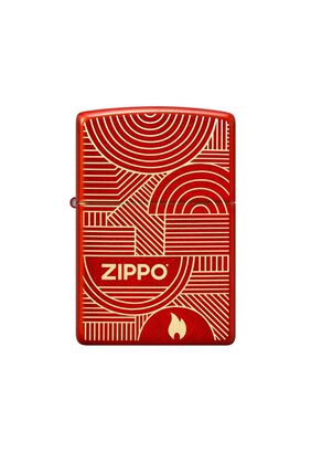 Encendedor Zippo Abstract Lines Design Rojo ZP48705,hi-res