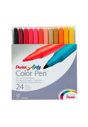 Estuche 24 Marcadores Color Pen Pentel,hi-res