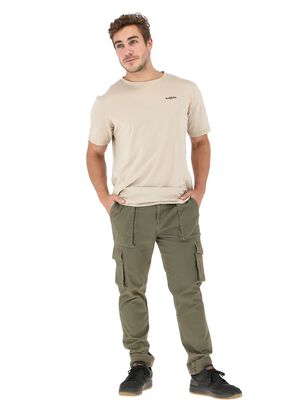 Pantalon Jogger Mujo Verde Militar Hombre,hi-res