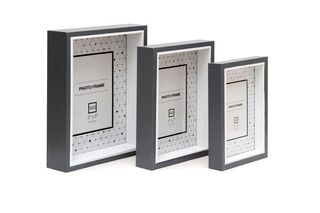 Set de 3 marcos box (10x15-13x18-15x20 cm.) Marron multiple,hi-res