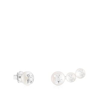 Pendientes  irregular Icon Pearl de plata y perla Tous,hi-res