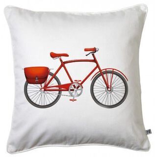Cojín Bicicleta Roja 45 x45,hi-res