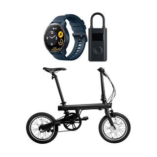 Mi Smart Electric Folding Bike + S1 Active + Compressor 1S,hi-res