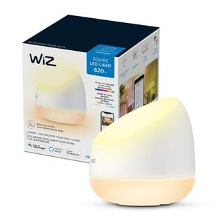 Lámpara De Mesa Smart LED WiZ Squire Wi-Fi colores Dual Zona Google Alexa Matter,hi-res