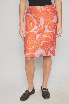 Falda casual  multicolor ann taylor talla S 148,hi-res