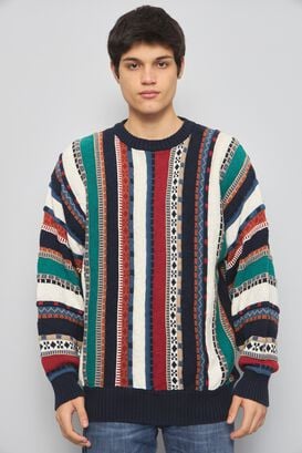 Sweater casual  multicolor cotton tra talla L 122,hi-res
