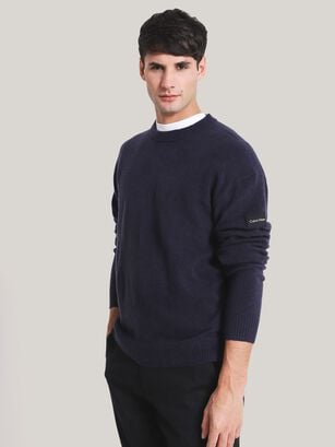 Sweater Lycra Blend Azul Calvin Klein,hi-res