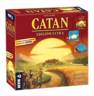 Catan Edición Extra Básico + Navegantes + Escenarios Devir - Juego de Mesa - Español,hi-res