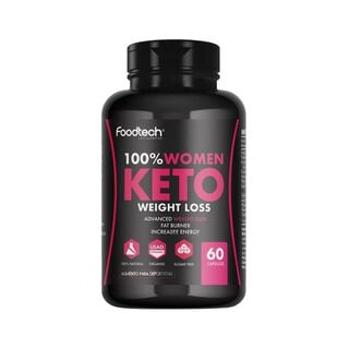 100% Women Keto Weight Loss 60 cap - Foodtech,hi-res