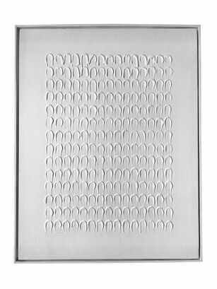 Cuadro decorativo Blanco abstracto  90x70,hi-res
