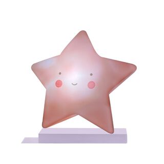 Lámpara Espanta Cuco Estrella Rosada  (Incluimos Pilas Alcalinas),hi-res