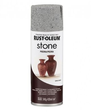 Spray Aerosol Stone Piedra Gris Rust Oleum,hi-res