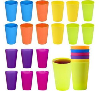 24 Set De Vasos Vasos Plastico Vasos Reutilizables De Fiesta,hi-res
