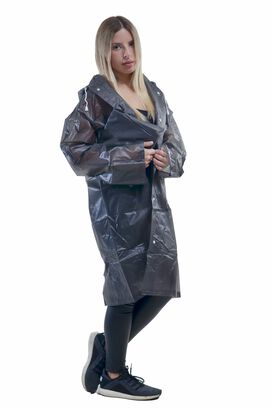 Impermeable Mujer Negro,hi-res